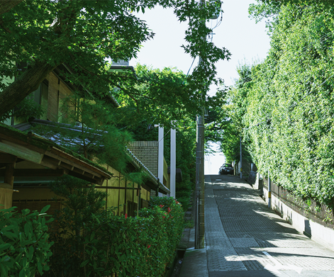 現地周辺の街並 約160m（徒歩2分）